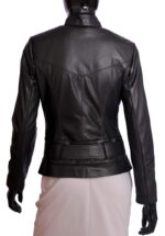#61 CASACA/CHAQUETA DE CUERO JACKET STRIPED STITCHING STRAP - Image 2