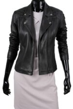 #62 CASACA/CHAQUETA DE CUERO JACKET BIKER COCONUT SEWING