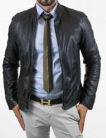 #82 CASACA/CHAQUETA DE CUERO JACKET CLASICA EJECUTIVA