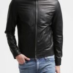 #46 jacket Clasica simple cierre plateado
