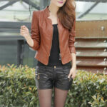 #33 CASACA/CHAQUETA DE CUERO JACKET CORTA MODA - Image 3