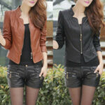 #33 CASACA/CHAQUETA DE CUERO JACKET CORTA MODA - Image 6