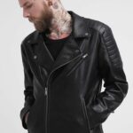 #51 jacket biker acolchado en hombros