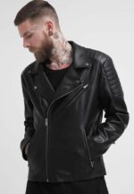 #51 jacket biker acolchado en hombros