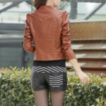 #33 CASACA/CHAQUETA DE CUERO JACKET CORTA MODA - Image 4