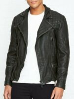 #73 CASACA/CHAQUETA DE CUERO BIKER JACKET COCONUTS