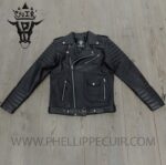 #100 CASACA/CHAQUETA BIKER DE CUERO MODA  2024 - Image 7