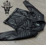 #100 CASACA/CHAQUETA BIKER DE CUERO MODA  2024 - Image 8