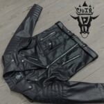 #100 CASACA/CHAQUETA BIKER DE CUERO MODA  2024 - Image 9