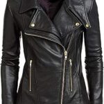 #75 CASACA DE CUERO/CHAQUETA DE CUERO JACKET DOBLE ABERTURA