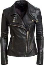 #75 CASACA DE CUERO/CHAQUETA DE CUERO JACKET DOBLE ABERTURA