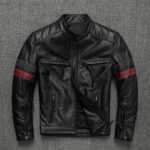 #108 CASACA/CHAQUETA MODERNA FRANJAS ROJAS 2024
