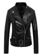 #81 CASACA DE CUERO/CHAQUETA DE CUERO JACKET BIKER DETALLE 2024 - Image 2