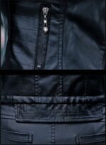 #78 CASACA DE CUERO/CHAQUETA DE CUERO JACKET DOBLE ABERTURA NEGRA - Image 4