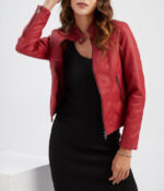 #74 CASACA DE CUERO/CHAQUETA DE CUERO JACKET VIOLET - Image 6