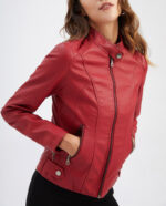 #74 CASACA DE CUERO/CHAQUETA DE CUERO JACKET VIOLET