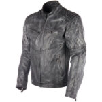 #116 CASACA DE CUERO /CHAQUETA MODERNO COCOS GRAY - Image 2