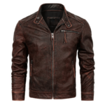 #126 CASACA DE CUERO /CHAQUETA JACKET VINTAGE  FOR MEN
