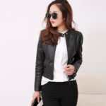 #110 CASACA DE CUERO /CHAQUETA JACKET BASIC SEWING BRAZO