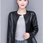 #96 CASACA DE CUERO /CHAQUETA JACKET CUT CLASIC WOMAN 2024