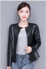 #96 CASACA DE CUERO /CHAQUETA JACKET CUT CLASIC WOMAN 2024