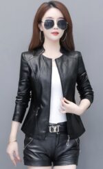#99 CASACA DE CUERO /CHAQUETA JACKET CUT CLASICA WOMAN 2025