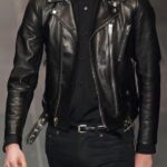 #135 CASACA DE CUERO /CHAQUETA JACKET BIKER DOBLE CIERRE SKIN