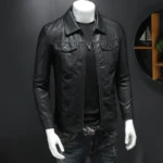 #121 CASACA DE CUERO /CHAQUETA JACKET CUELLO CAMISA 2024 - Image 2