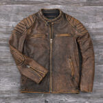 #123 CASACA DE CUERO /CHAQUETA JACKET VINTAGE 2024