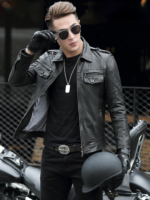 #132 CASACA DE CUERO /CHAQUETA JACKET CLASIC BOTONES FOR MEN - Image 6