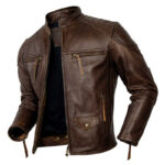#125 CASACA DE CUERO /CHAQUETA JACKET VINTAGE HABANO FOR MEN