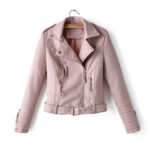 #82 CASACA DE CUERO /CHAQUETA JACKET PALO ROSA, NEGRA 2024
