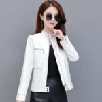 #105 CASACA DE CUERO /CHAQUETA JACKET CLASICA BOLSILLO GRANDE - Image 7