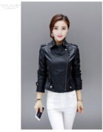 #83 CASACA DE CUERO /CHAQUETA JACKET BIKER NEGRA ELEGANTE 2024 - Image 7
