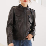 #92 CASACA DE CUERO /CHAQUETA JACKET CLASICA POCKETS WOMAN 2024 - Image 6