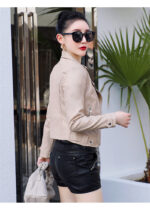 #107 CASACA DE CUERO /CHAQUETA JACKET BIKER BROCHE CINTURA - Image 16