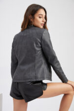 #88 CASACA DE CUERO /CHAQUETA JACKET CLASSIC ELEGANT WOMAN - Image 4