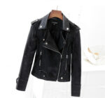 #83 CASACA DE CUERO /CHAQUETA JACKET BIKER NEGRA ELEGANTE 2024 - Image 2