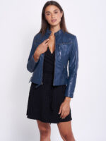 #103 CASACA DE CUERO /CHAQUETA JACKET CLASICA ROJO MUJER 2023 - Image 10