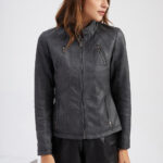 #88 CASACA DE CUERO /CHAQUETA JACKET CLASSIC ELEGANT WOMAN