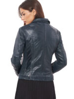 #104 CASACA DE CUERO /CHAQUETA JACKET CLASICA LOW MUJER 2024 - Image 6