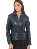#104 CASACA DE CUERO /CHAQUETA JACKET CLASICA LOW MUJER 2024 - Image 9