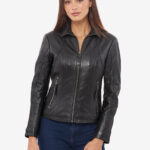 #104 CASACA DE CUERO /CHAQUETA JACKET CLASICA LOW MUJER 2024 - Image 7