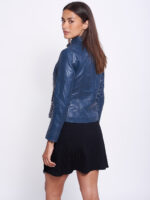 #103 CASACA DE CUERO /CHAQUETA JACKET CLASICA ROJO MUJER 2023 - Image 8