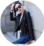 #107 CASACA DE CUERO /CHAQUETA JACKET BIKER BROCHE CINTURA - Image 8