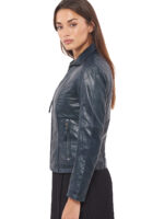 #104 CASACA DE CUERO /CHAQUETA JACKET CLASICA LOW MUJER 2024 - Image 10