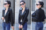 #107 CASACA DE CUERO /CHAQUETA JACKET BIKER BROCHE CINTURA - Image 9