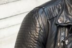 #136 CASACA DE CUERO /CHAQUETA JACKET BIKER SKIN BOTONES - Image 7