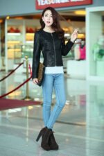 #84 CASACA DE CUERO /CHAQUETA JACKET ROUND NECK WOMAN 2024 - Image 11