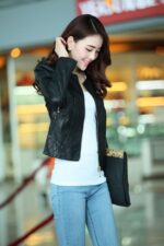 #84 CASACA DE CUERO /CHAQUETA JACKET ROUND NECK WOMAN 2024 - Image 8